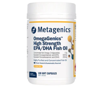 OmegaGenics High Strength EPA/DHA Fish Oil 120 Caps